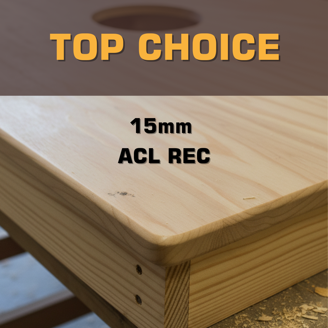 BATTLE ZONE - Cornhole Set - 2 Boards - Goedgekeurd door de American Cornhole League (ACL REC) Cornhole sets Wicked Wood Games