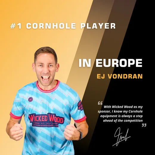 2x4 Cornhole Bags ACL REC - Granulaat vulling - Oranje/Zwart Cornhole Bags Wicked Wood Games