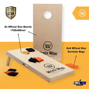 Cornhole Set - 120x60 - Wicked Wood Design Cornhole sets Wicked Wood Games
