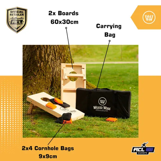 Cornhole Set Mini - Wicked Wood - 10mm Cornhole sets Wicked Wood Games