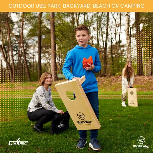Cornhole Set Mini - Wicked Wood - 10mm Cornhole sets Wicked Wood Games
