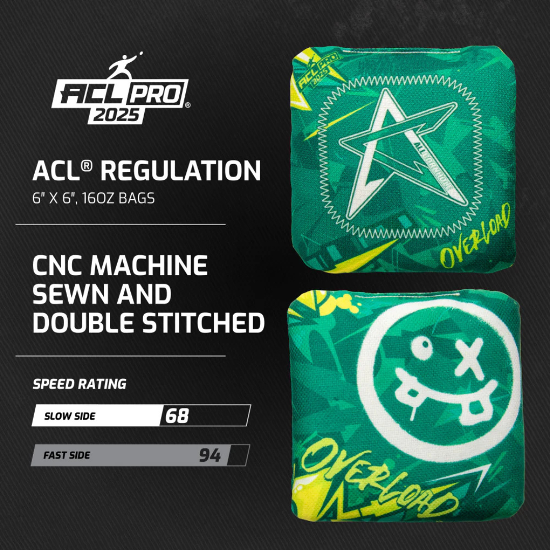 OVERLOAD 2025 - ACL PRO - 1x4 Cornhole Bags Cornhole Bags AllCornhole